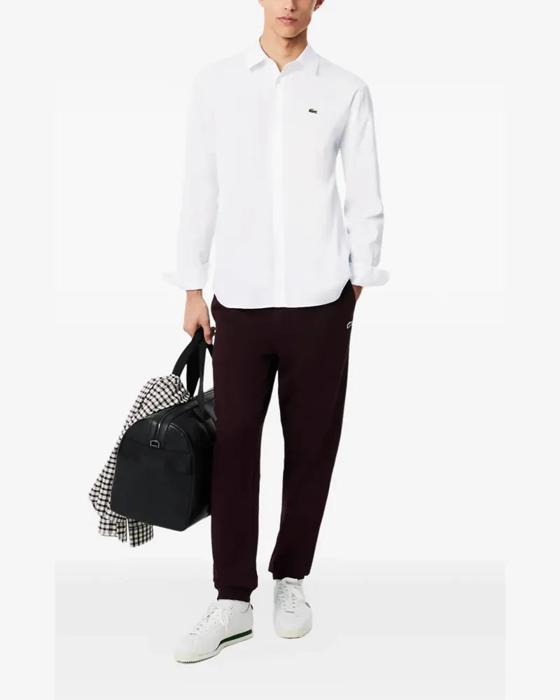 Lacoste regular-fit pinpoint shirt - Weiß Weiß