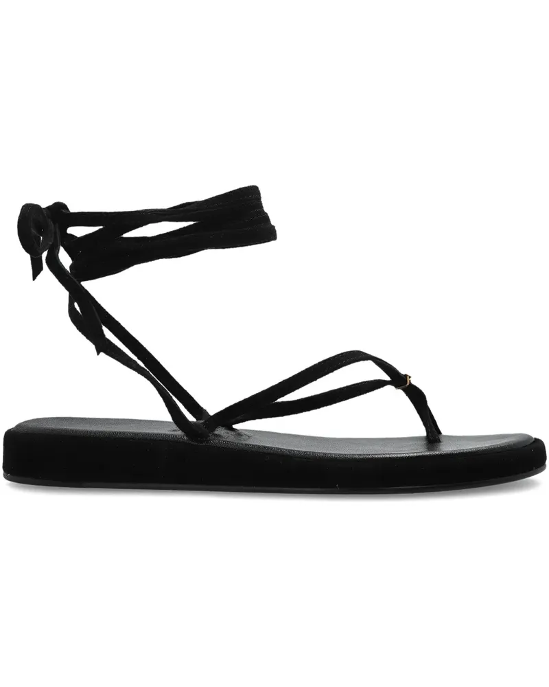 Tory Burch Sandalen aus Wildleder - Schwarz Schwarz