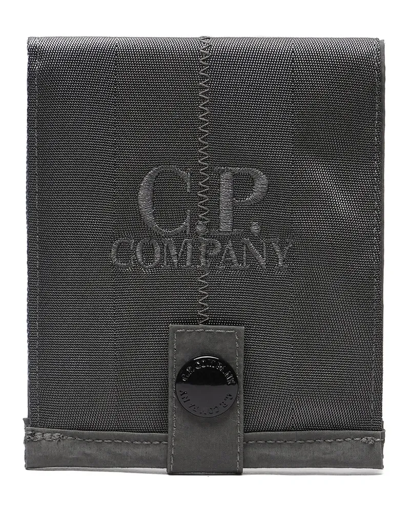 C.P. Company logo-embroidery wallet - Grau Grau
