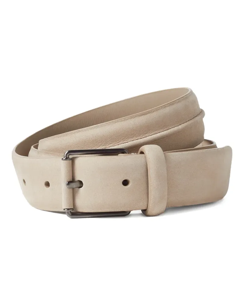 Ermenegildo Zegna Gürtel aus Nubukleder - Nude Nude