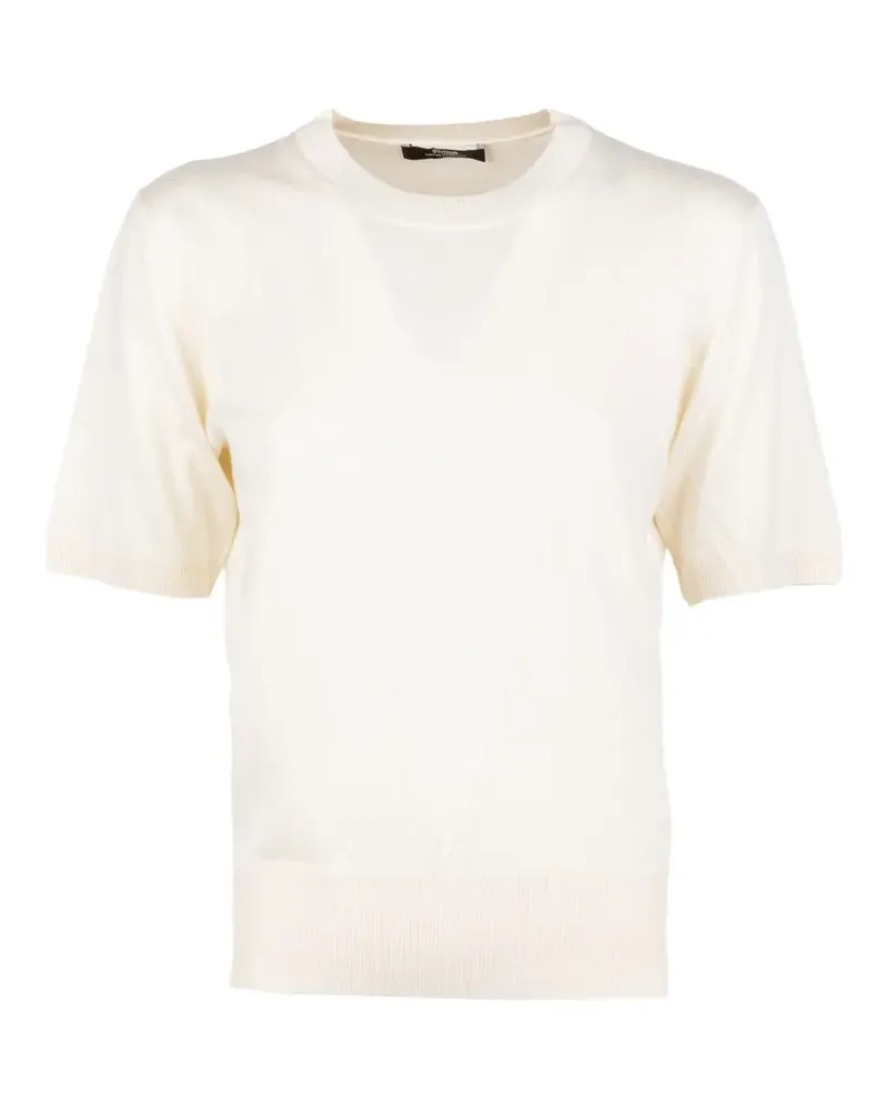 Alpha Studio T-Shirt mit rundem Ausschnitt - Weiß Weiß