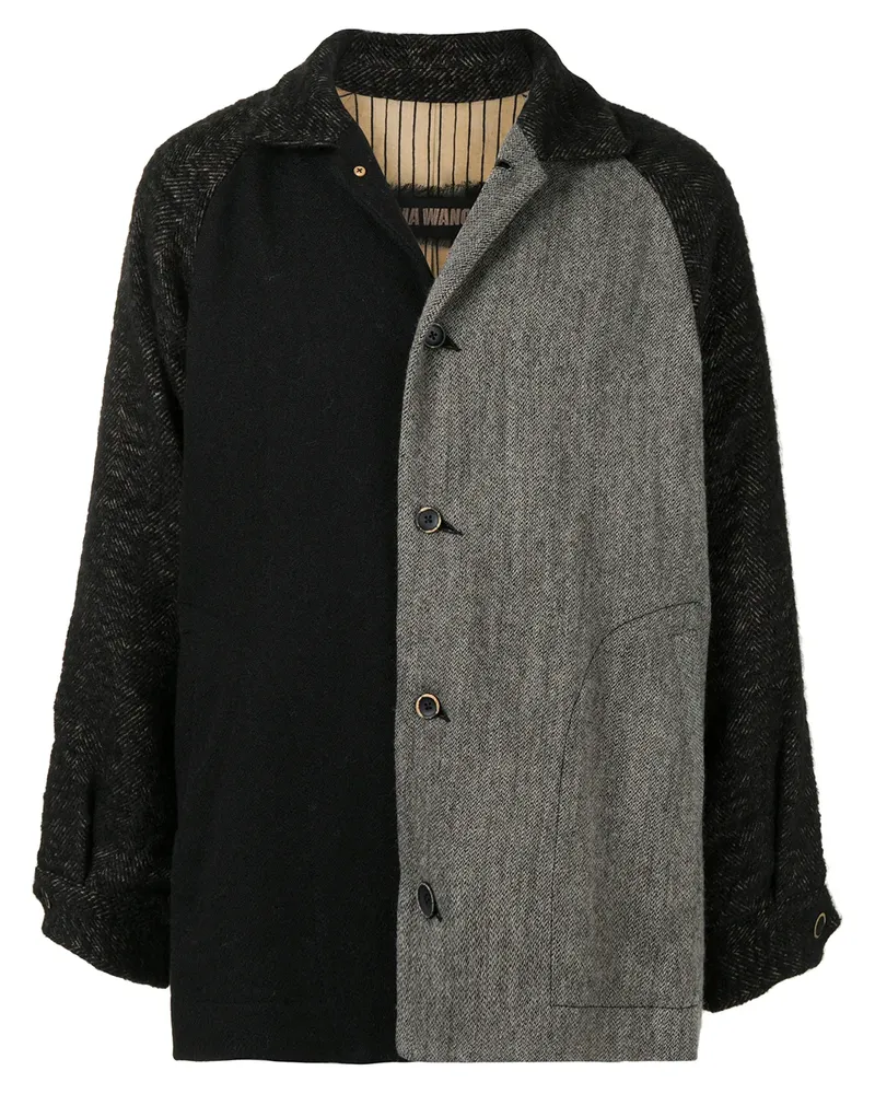 Uma Wang Zweifarbige Jacke mit Knöpfen - Mehrfarbig Mehrfarbig