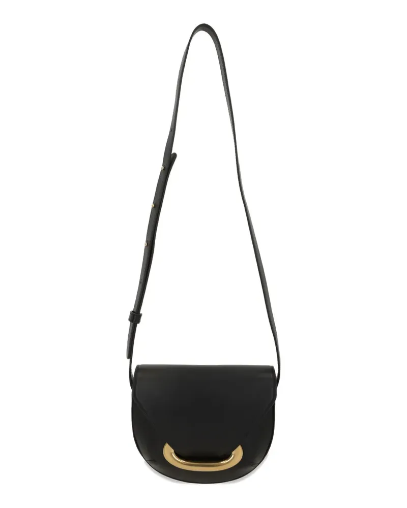 WANDLER Veneto embossed lettering mini bag - Schwarz Schwarz