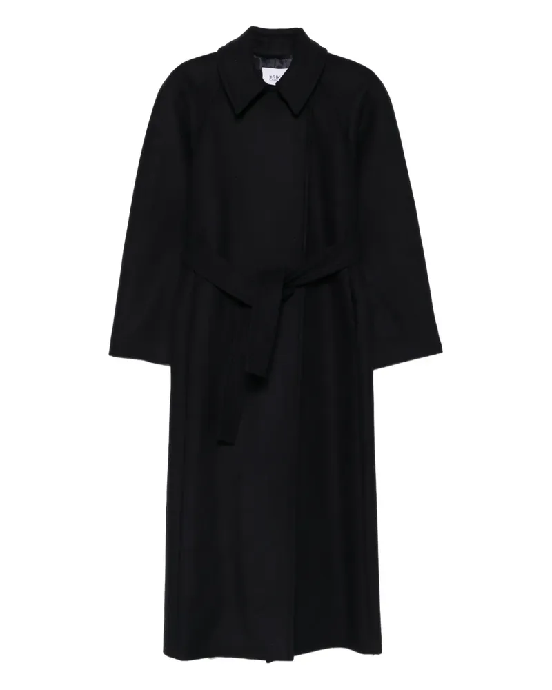 Erika Cavallini Diletta Mantel mit Gürtel - Blau Blau