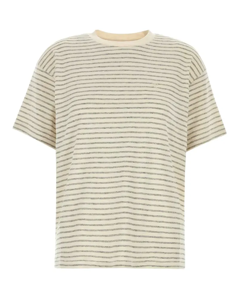 Anine Bing Gestreiftes Cade T-Shirt - Nude Nude
