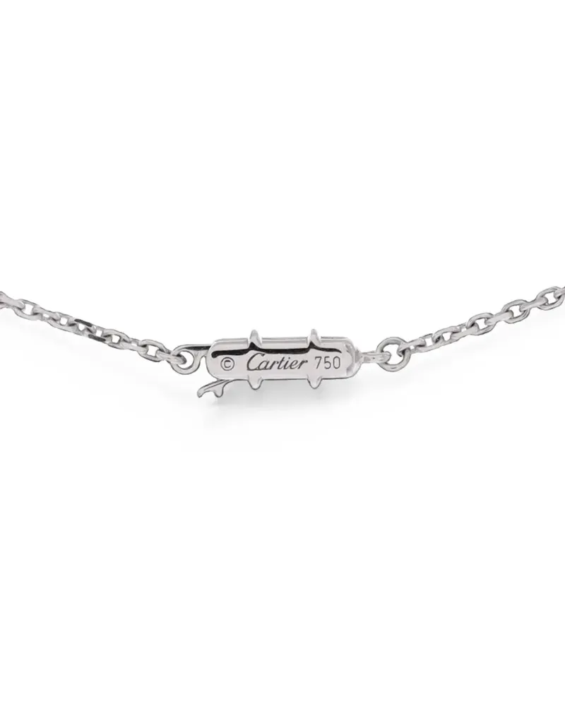 Cartier C Heart de  Pendant 18K White Gold with Pave Diamonds necklace - Silber Silber