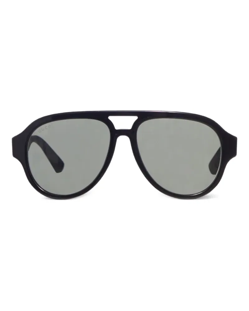 Gucci pilot-frame sunglasses - Schwarz Schwarz