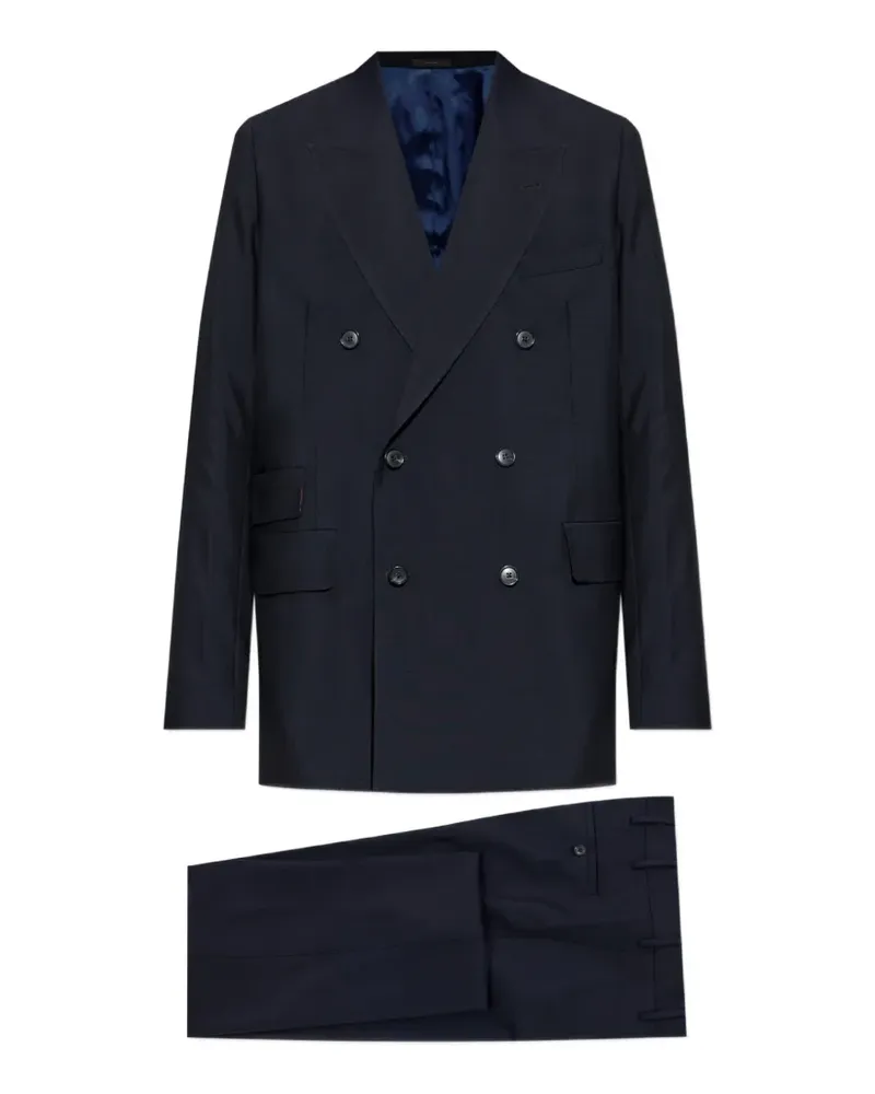 Paul Smith Doppelreihiger Anzug - Blau Blau