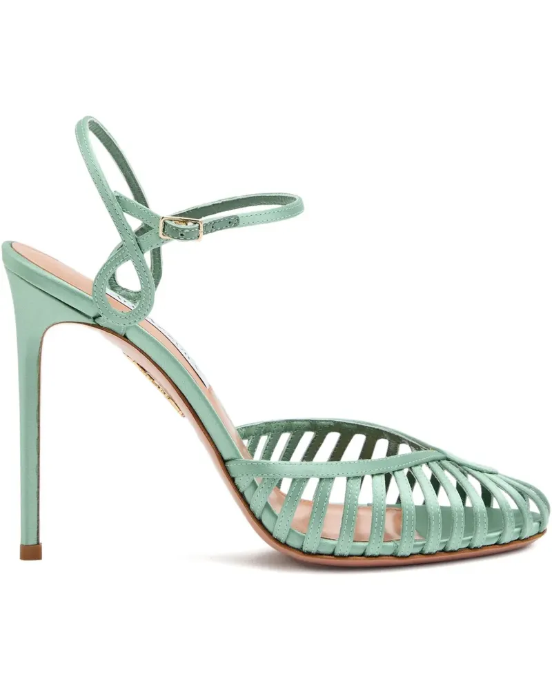 Aquazzura Sweet Surrender Pumps mit Riemen 105mm - Blau Blau