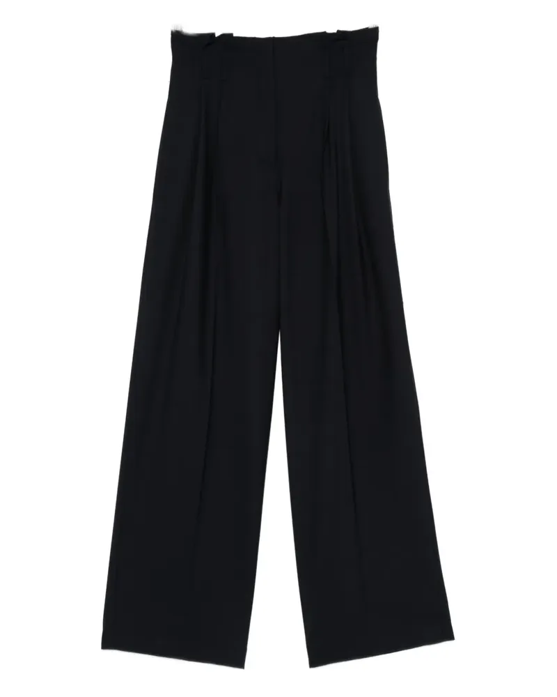 Semicouture wide-leg trousers - Blau Blau