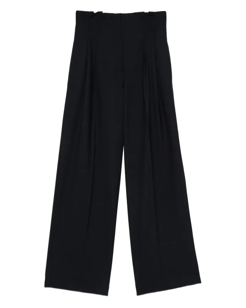 Semicouture Hose mit weitem Bein - Blau Blau