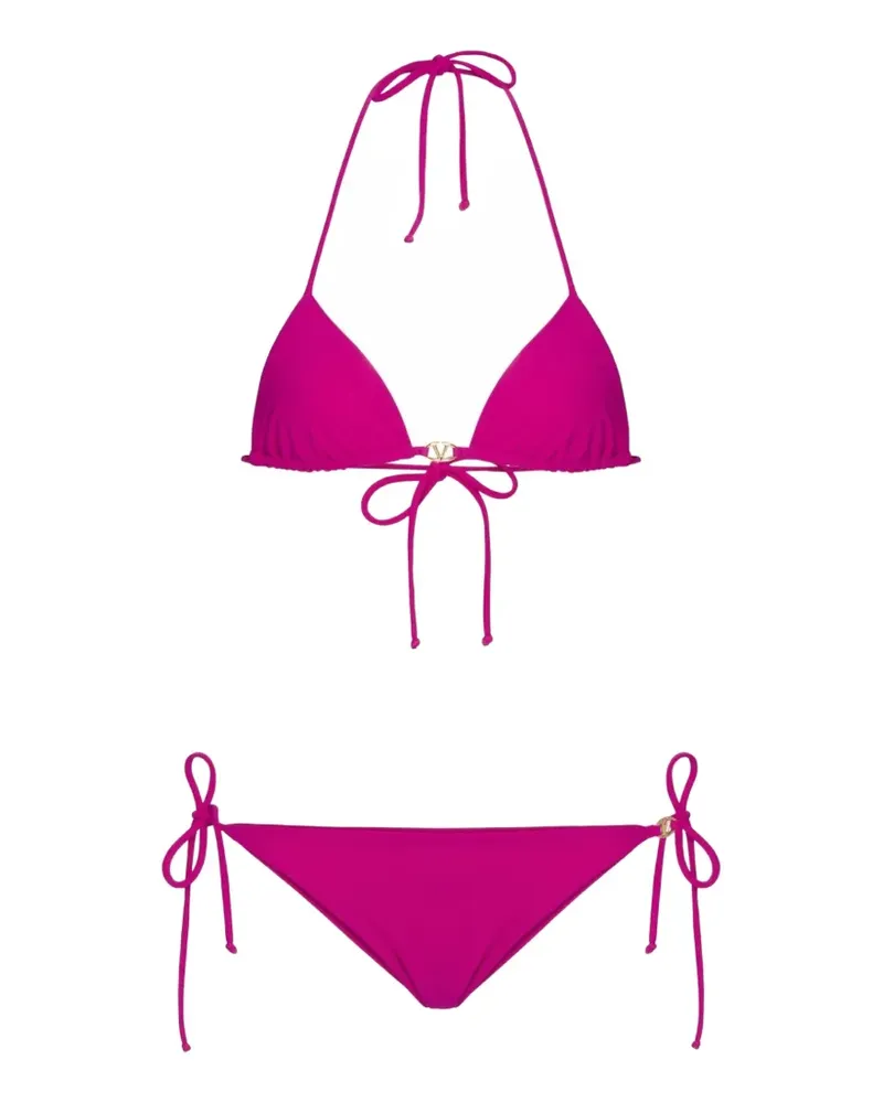 Valentino Garavani triangle-cup bikini - Rosa Rosa