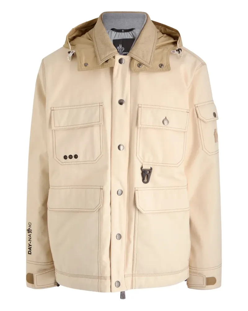 Moncler Kapuzenjacke mit Taschen - Nude Nude