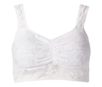 T-Shirt-BH mit Spitze - Weiß