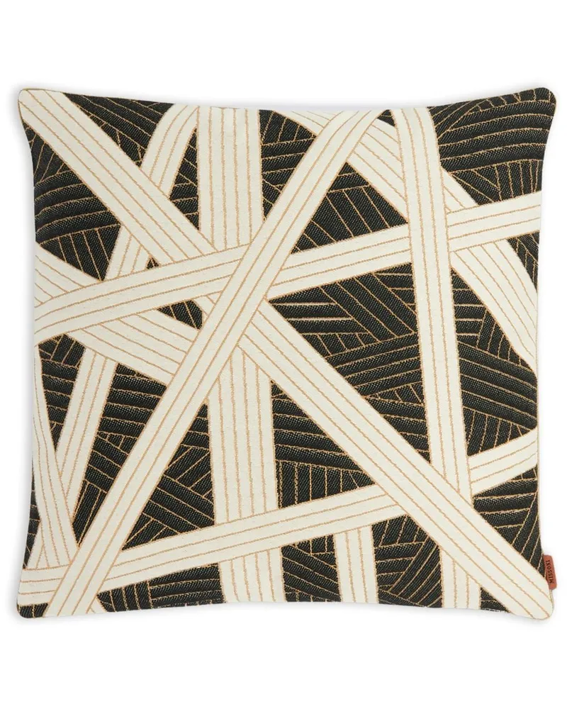 Missoni Home Nastri Kissen mit geometrischem Print - Schwarz Schwarz