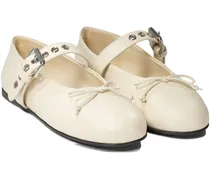 Ballerinas mit Schnallenschleife - Nude