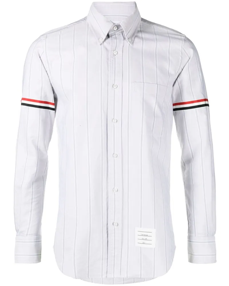 Thom Browne Oxford-Hemd mit Armbinden - Grau Grau
