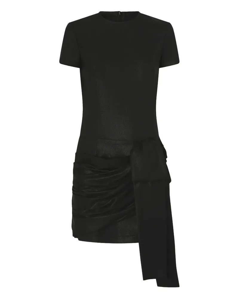 Pinko Drapiertes Minikleid - Schwarz Schwarz