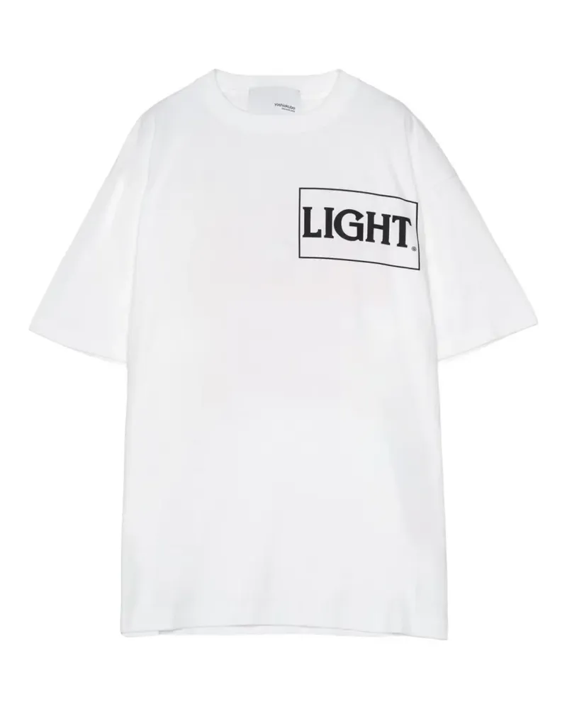 Yoshio Kubo T-Shirt mit grafischem Print - Weiß Weiß