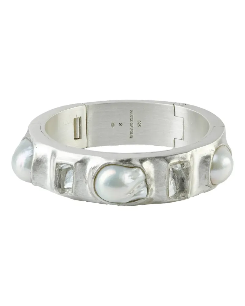 Parts Of Four Sistema pearl-embellishment bracelet - Silber Silber