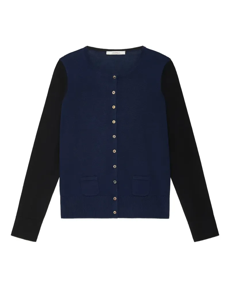 Maliparmi Geknöpfter Cardigan mit Tasche - Blau Blau