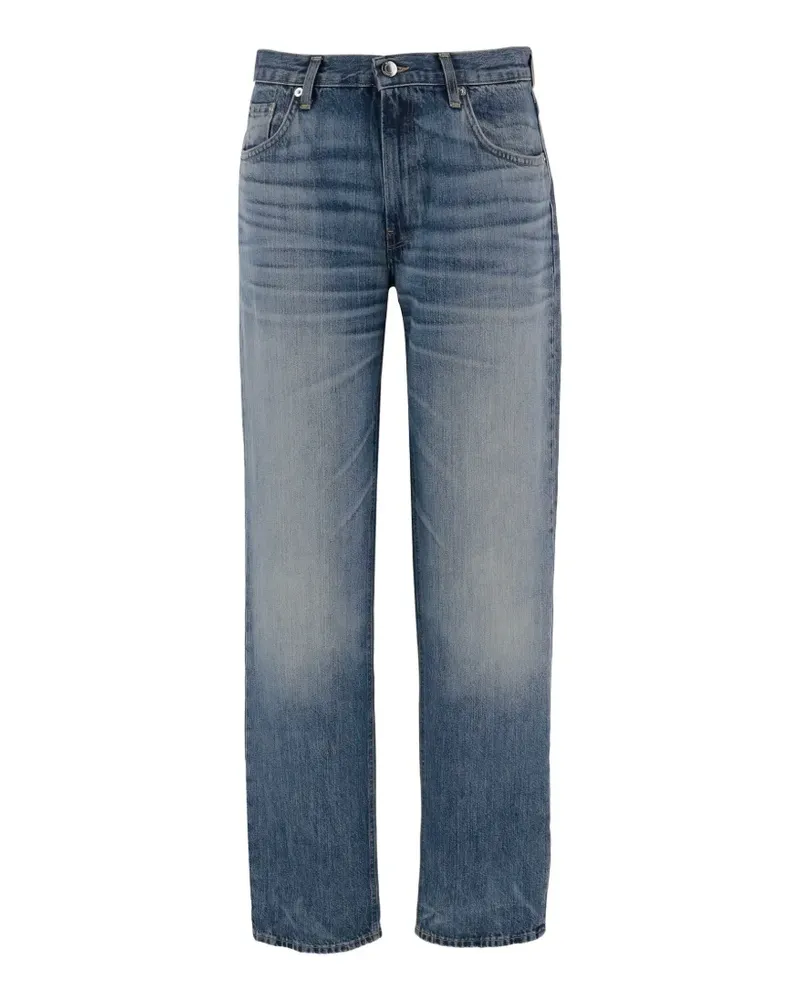 Haikure straight-leg washed-finish jeans - Blau Blau