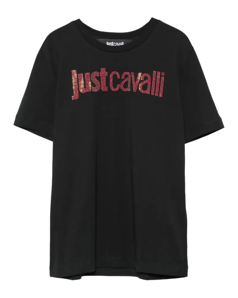 Just Cavalli embellishment-logo T-shirt - Schwarz Schwarz