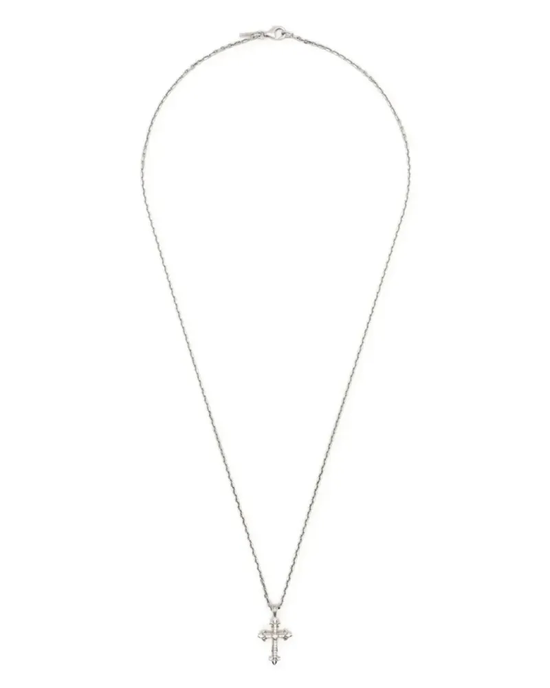 Emanuele Bicocchi Fleury cross-pendant necklace - Silber Silber