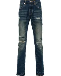 PURPLE BRAND Skinny-Jeans im Distressed-Look Blau