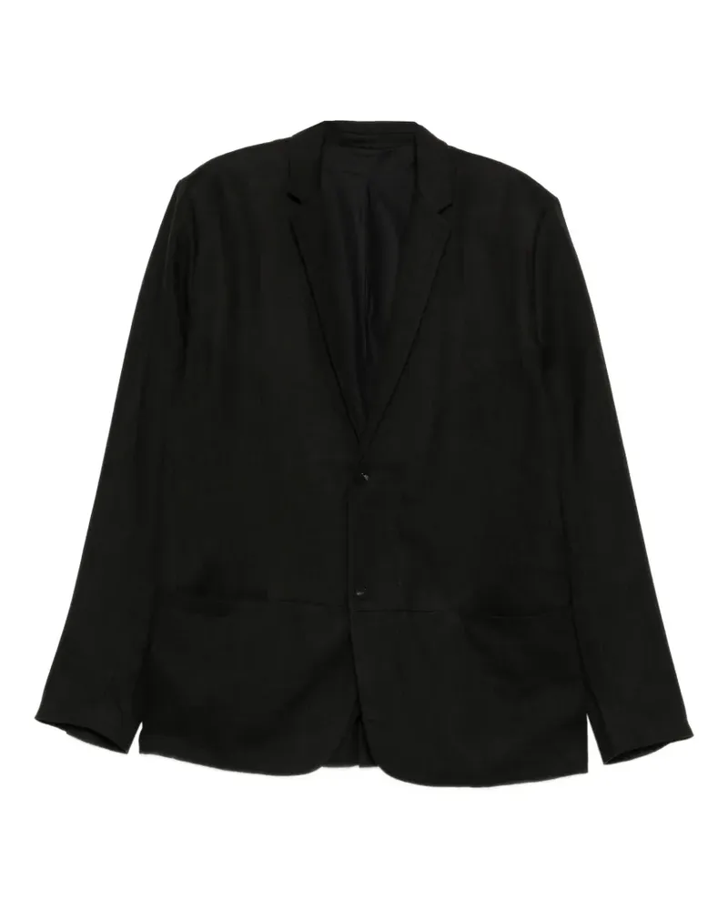 Label Under Construction buttoned front-pocket blazer - Schwarz Schwarz