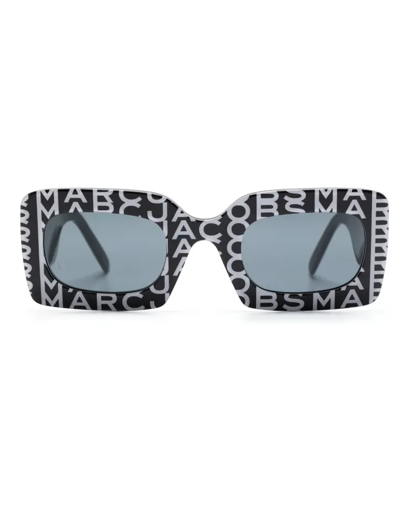 Marc Jacobs Sonnenbrille mit eckigem Gestell - Schwarz Schwarz