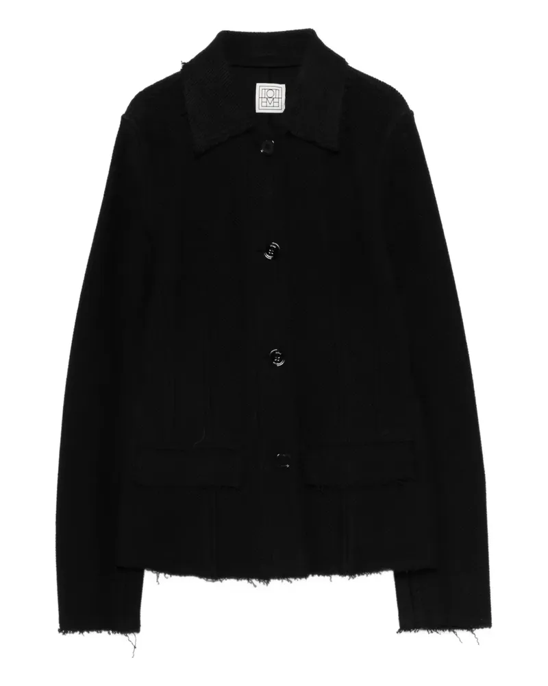 Totême Jacke mit unbearbeitetem Saum - Schwarz Schwarz