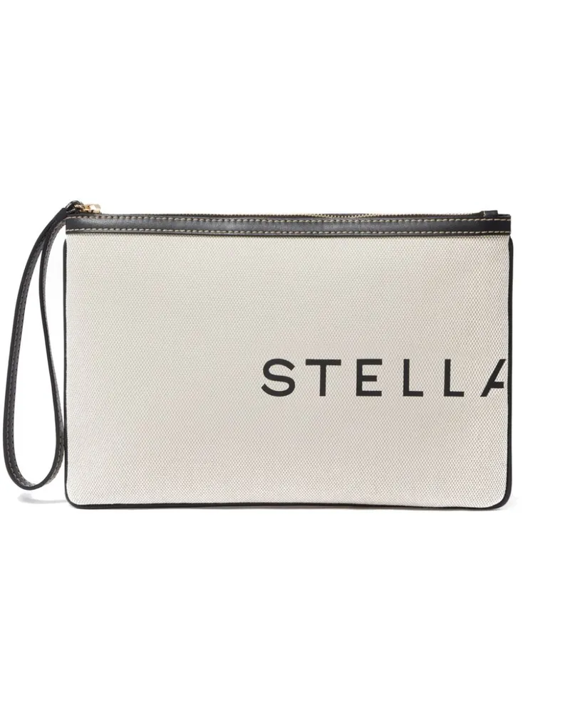 Stella McCartney Portemonnaie mit Logo-Print - Weiß Weiß