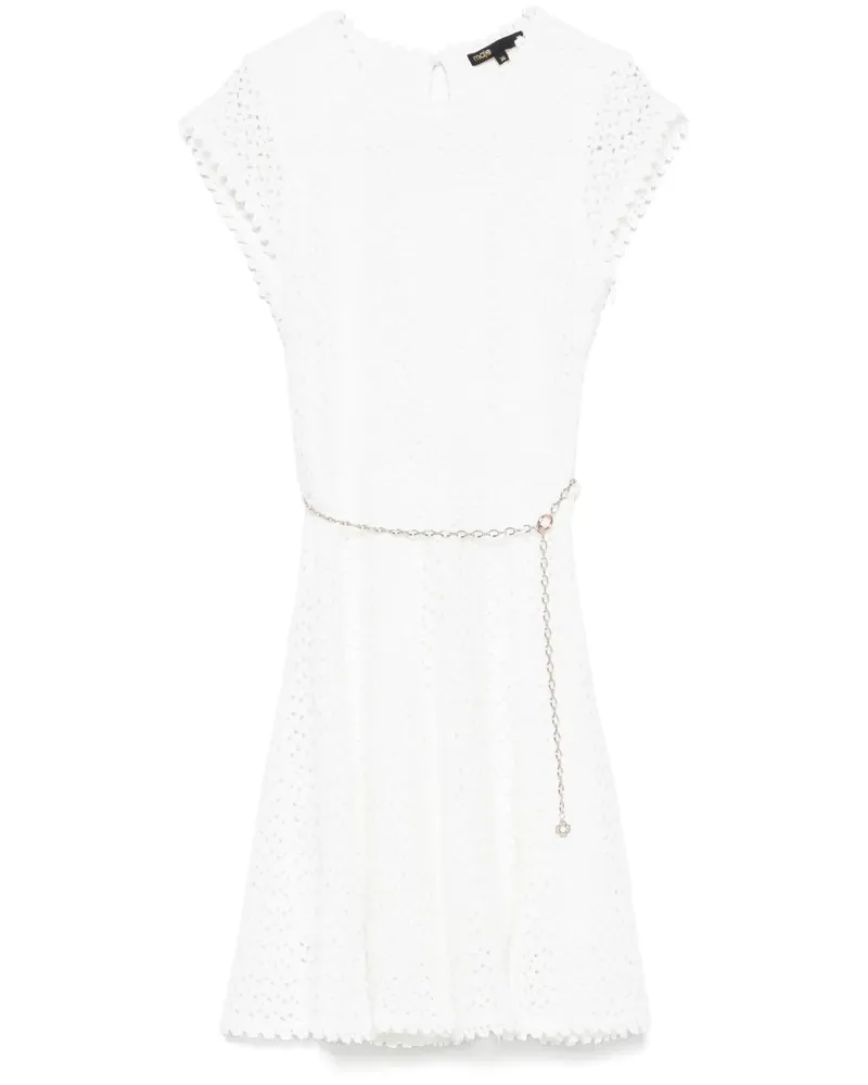 Maje Minikleid mit Gürtel - Weiß Weiß