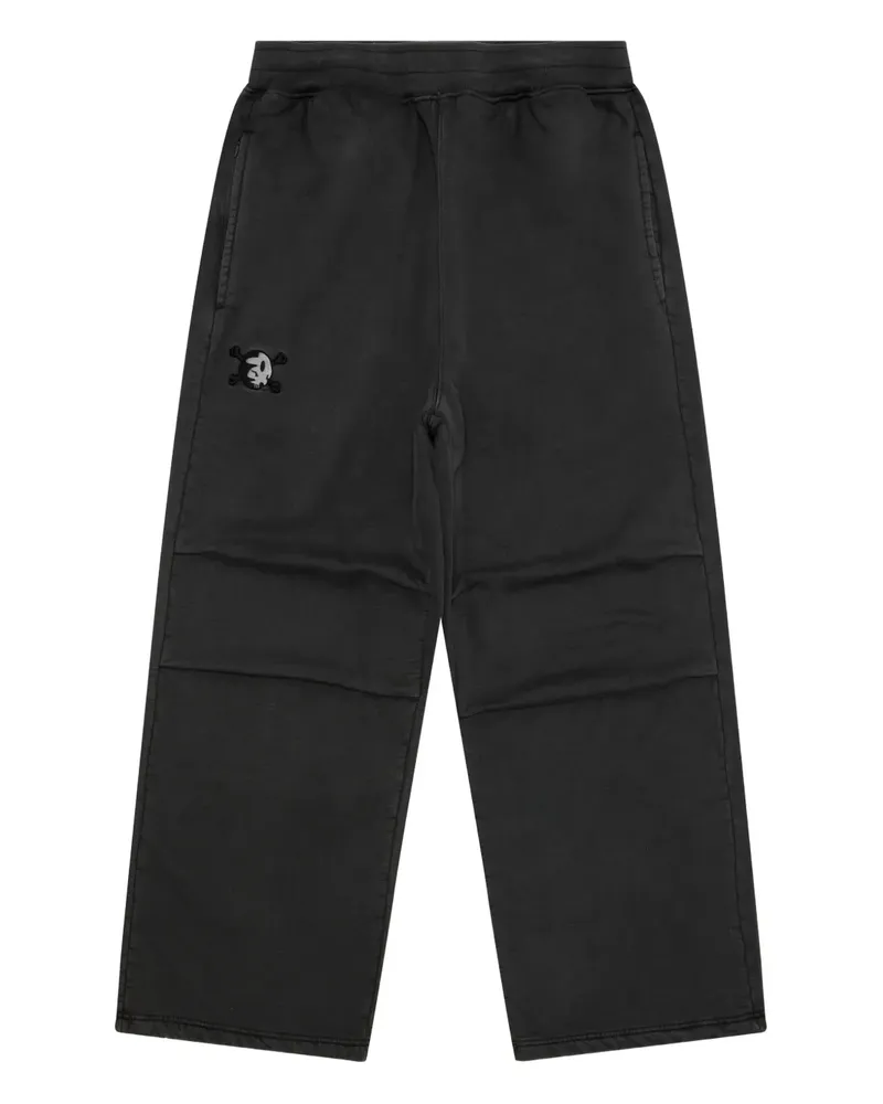 BAPE Hose mit Stickerei - Schwarz Schwarz