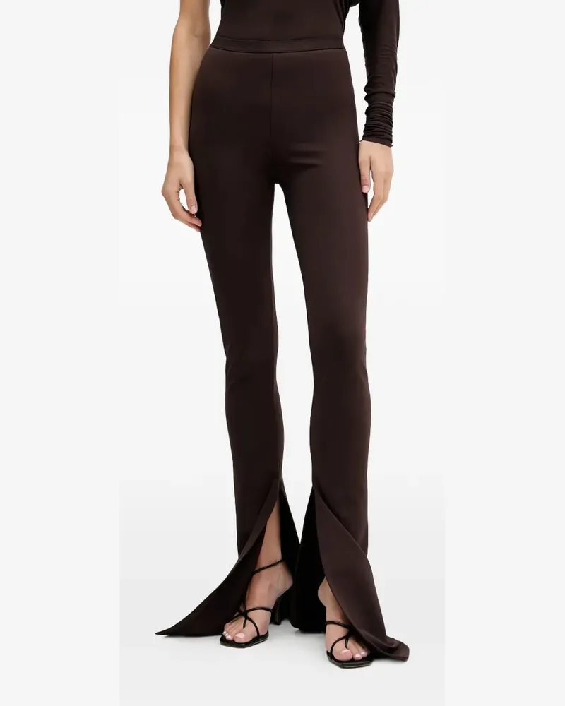 Rick Owens Lilies Carmen split trousers - Braun Braun