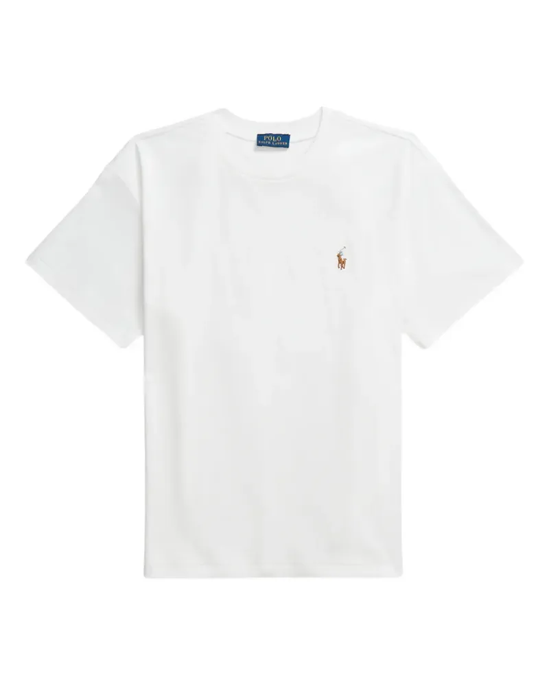 Ralph Lauren T-Shirt mit Logo-Stickerei - Weiß Weiß