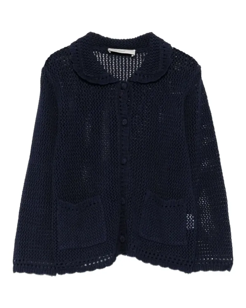 Dunst crochet-knit cardigan - Blau Blau