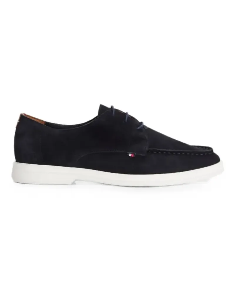 Tommy Hilfiger Moc Toe suede lace-up Derby shoes - Blau Blau