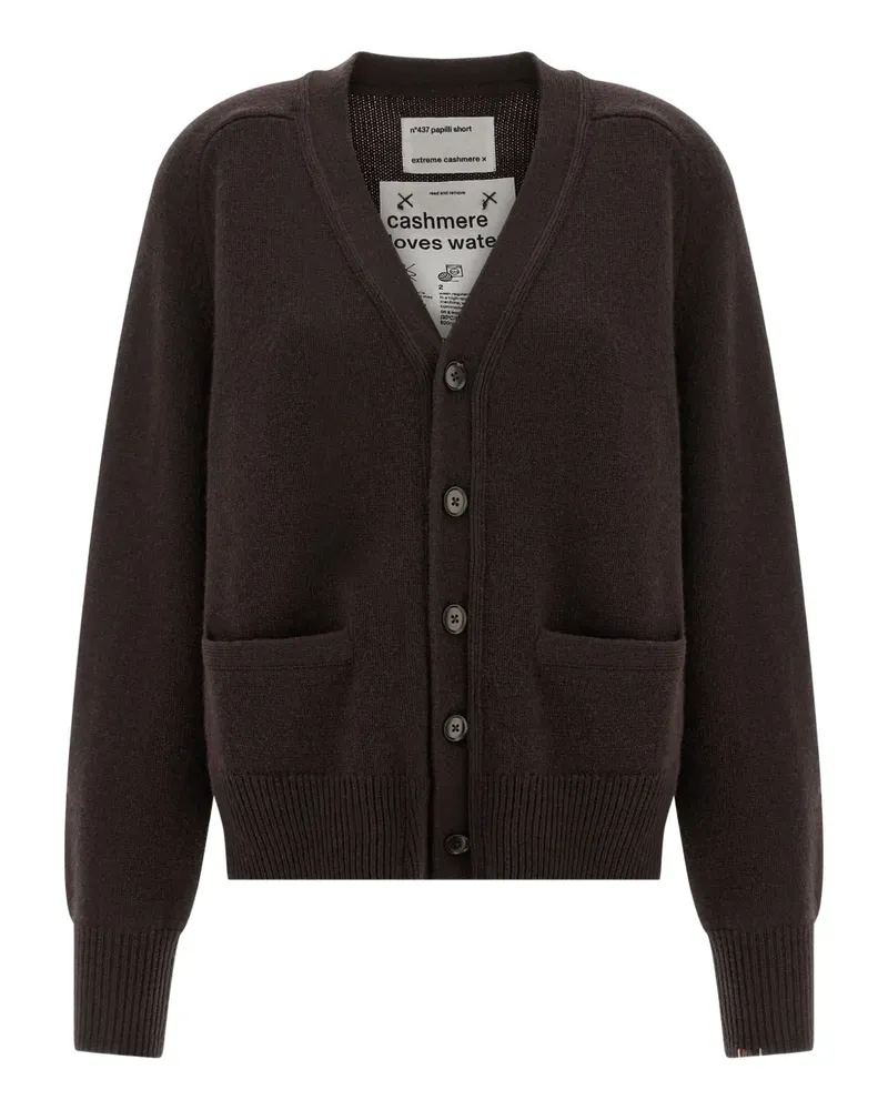 extreme cashmere N°437 Papilli Cardigan - Braun Braun