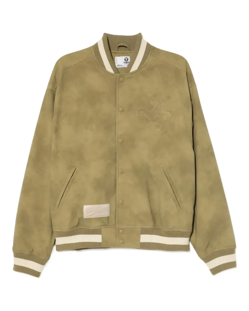 BAPE Bomberjacke mit Logo-Stickerei - Grün Grün