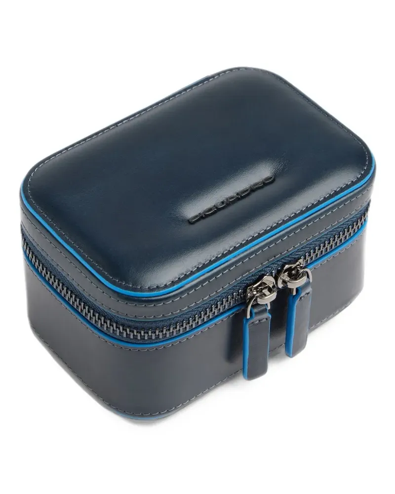 Piquadro leather watch case - Blau Blau