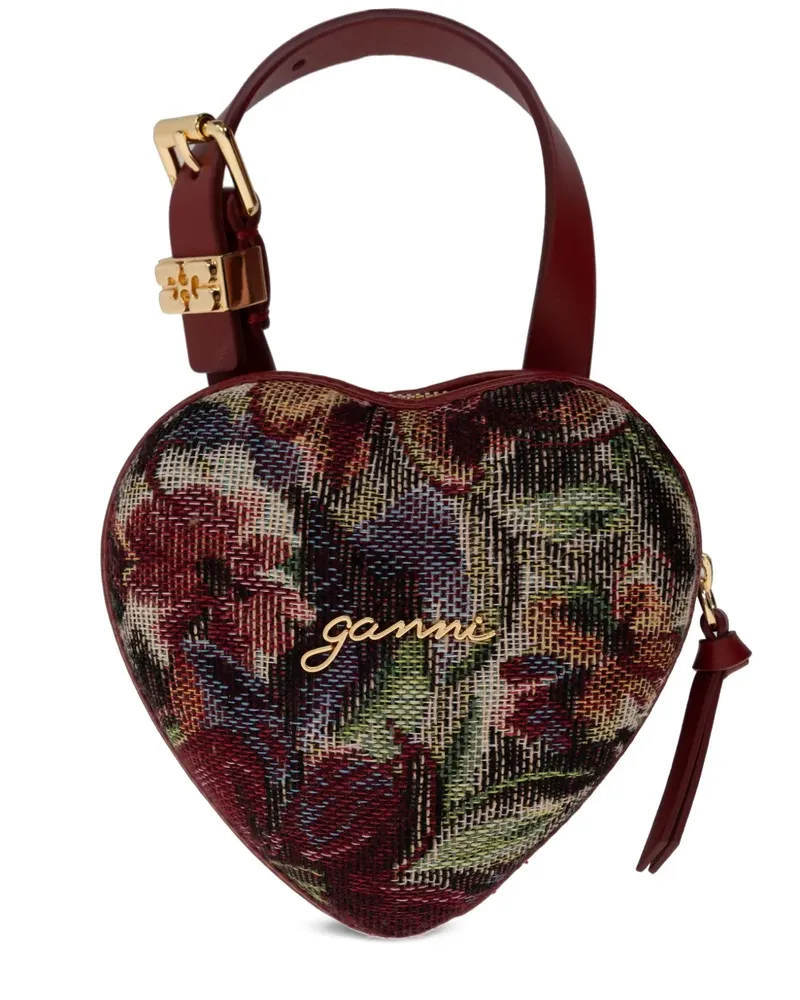 Ganni nano Tapestry tote bag - Rot Rot