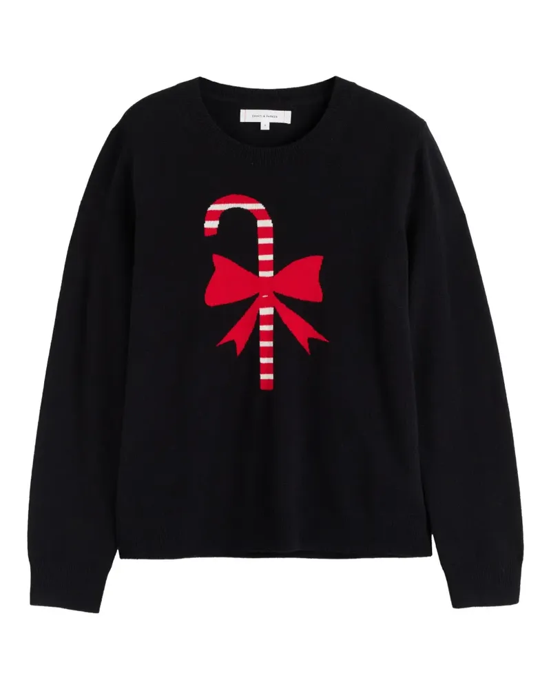 Chinti & Parker Pullover mit Zuckerstangen - Schwarz Schwarz