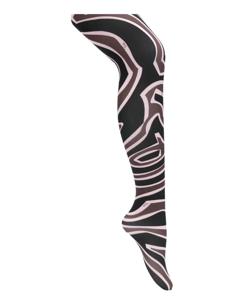 Emilio Pucci Iride-print tights - Schwarz Schwarz