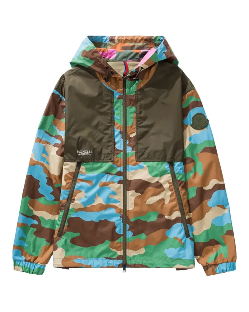 Moncler Kounde camouflage hooded jacket - Grün Grün
