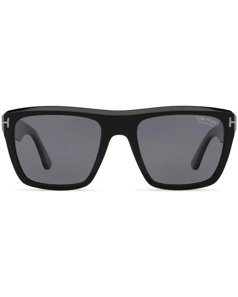 Tom Ford Alberto Sonnenbrille mit eckigem Gestell - Schwarz Schwarz