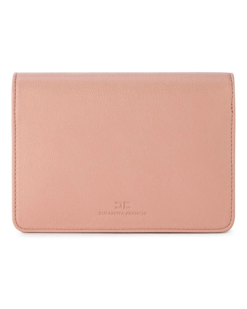 Elisabetta Franchi Kleine Schultertasche mit Logo - Rosa Rosa