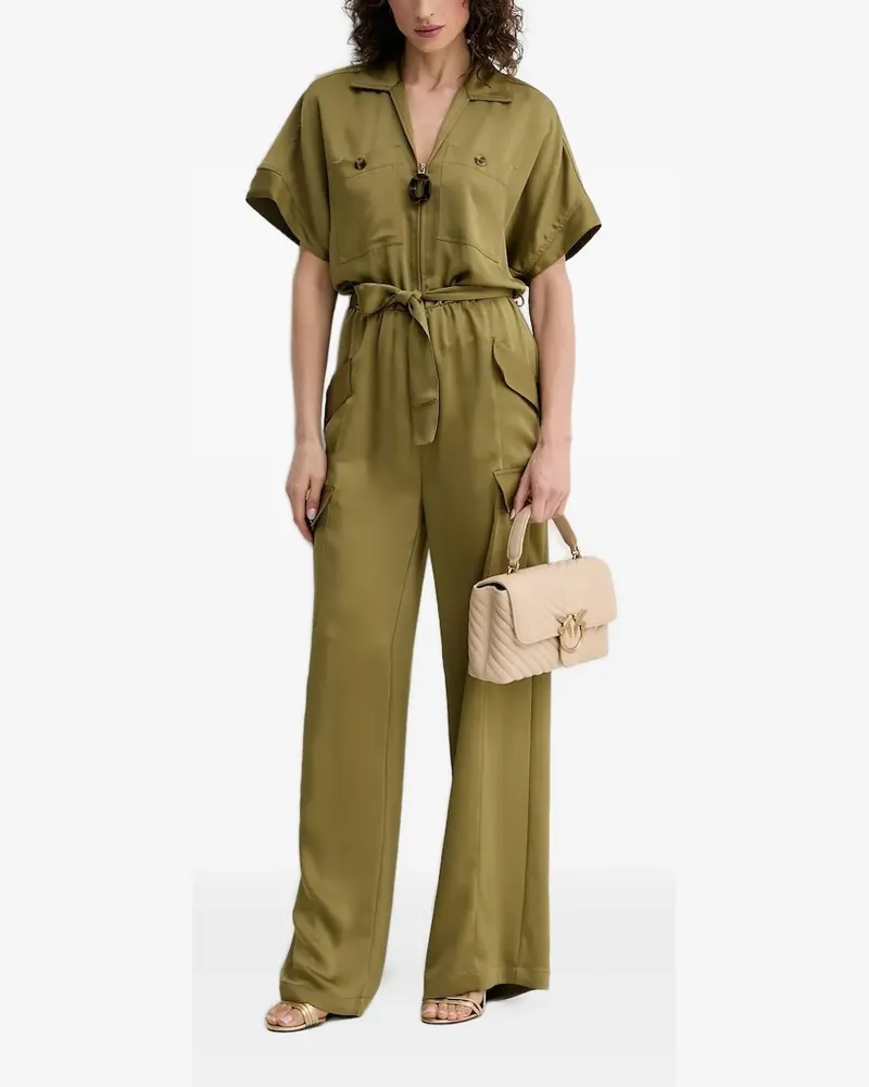 Simona Corsellini Jumpsuit mit Reißverschluss - Grün Grün