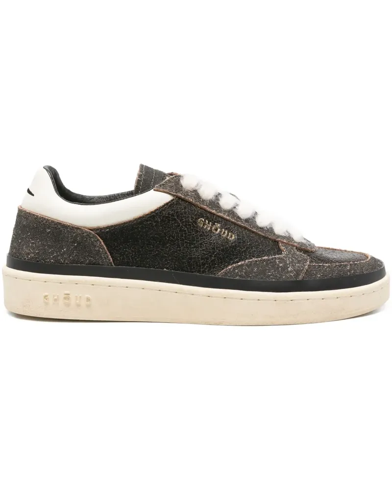 GHŌUD Pads Sneakers mit Riss-Effekt - Schwarz Schwarz